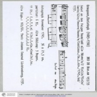 Affiche du document Partition complète et parties, Sehet an den Feigenbaum, GWV 1102/45