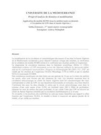 UNIVERSITE DE LA MEDITERRANEE Projet d'analyse de données et modélisation | utilisateur. Auteur