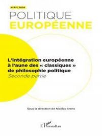L’intégration européenne  à l’aune des «&nbsp;classiques&nbsp;»  de philosophie politique | Gwendal Dugast. Auteur