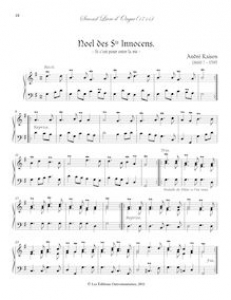 Affiche du document Partition Noel des Sts Innocens., Second Livre d’Orgue, Raison, André