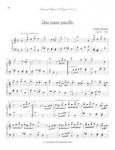 Affiche du document Partition Une jeune pucelle., Second Livre d’Orgue, Raison, André
