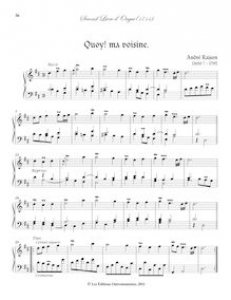 Affiche du document Partition Quoy! ma voisine., Second Livre d’Orgue, Raison, André
