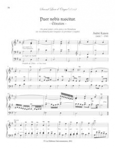 Affiche du document Partition Puer nobis nascitur. Élévation, Second Livre d’Orgue, Raison, André