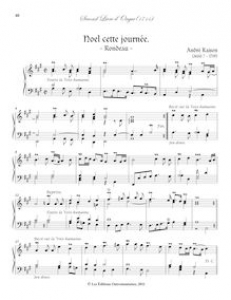 Affiche du document Partition Noel cette journée. - Rondeau -, Second Livre d’Orgue