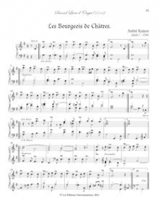 Affiche du document Partition Les Bourgeois de Châtres., Second Livre d’Orgue, Raison, André