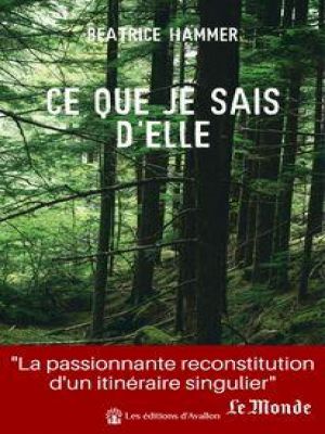 Affiche du document Ce que je sais d'elle