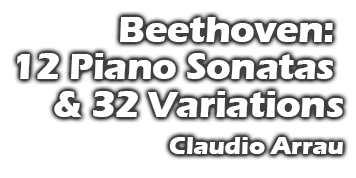 Beethoven: 12 Piano Sonatas & 32 Variations on an Original Theme
